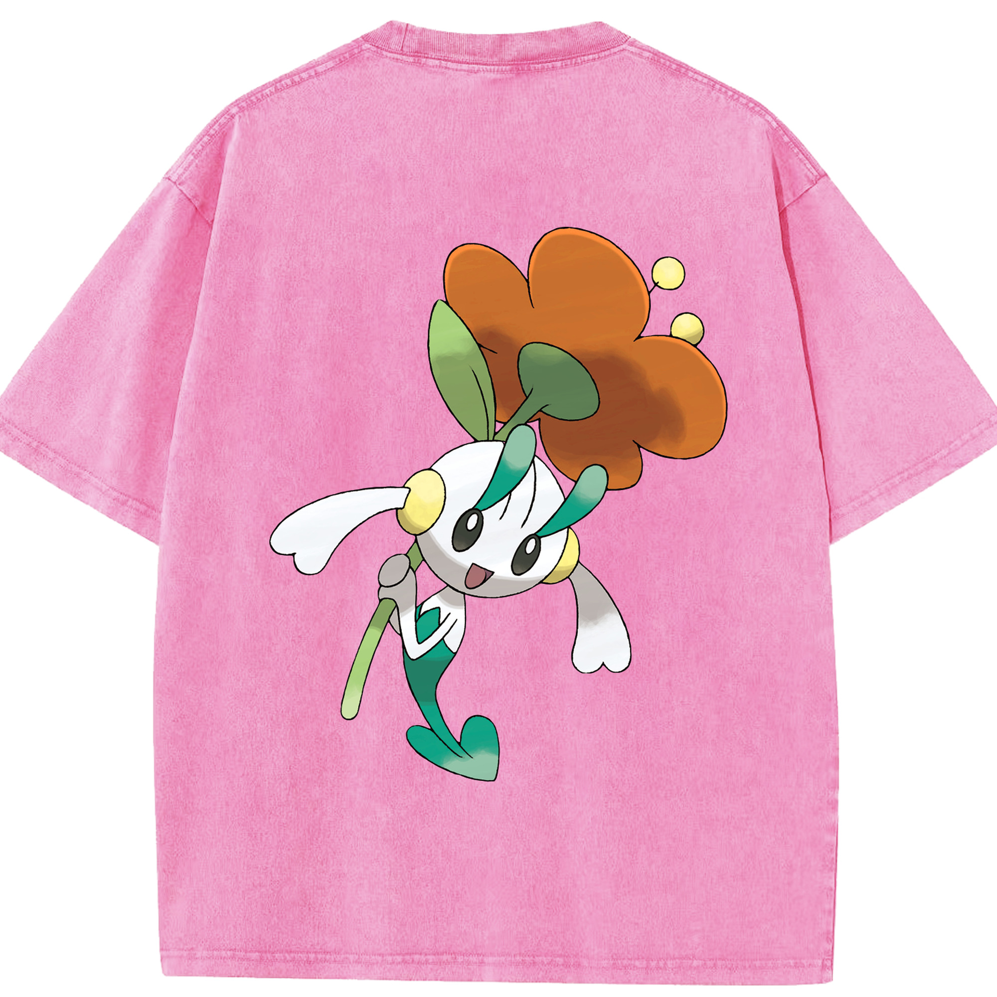 （画像用） ポケットモンスター Pokémon 綿100% ヴィンテージ風 半袖Tシャツ（背面プリント）